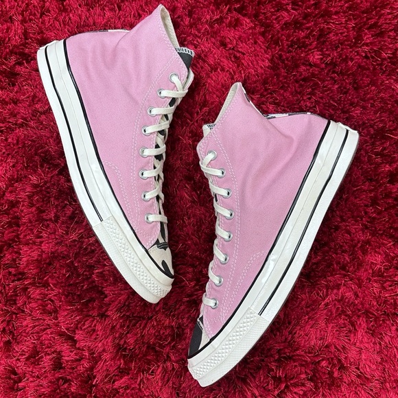 Converse Chuck Taylor All Stars Pink Canvas Men’s 11.5 Women’s 13.5 High Top - Picture 2 of 5